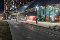 Futuristic Architecture in Toronto at Night