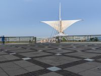 Futuristic Boardwalk in Milwaukee, Wisconsin