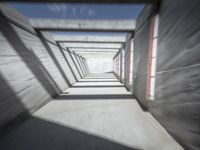 Futuristic Concrete Building: A Motion Blur Perspective