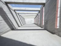 Futuristic Concrete Building: A Motion Blur Perspective