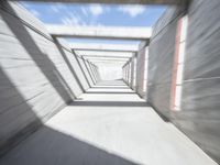 Futuristic Concrete Building: A Motion Blur Perspective