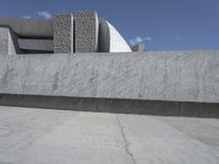 Futuristic Concrete Memorial in Tenerife, Spain