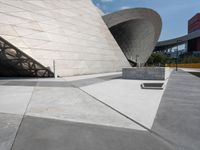 Futuristic Museum with Modern Architecture in the City 001