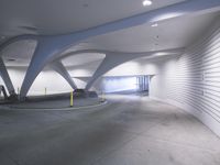 Futuristic Parking Garage in Milwaukee, Wisconsin