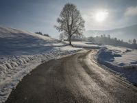 German Alps: Winter Mountain Landscape