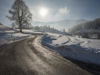 German Alps: Winter Mountain Landscape