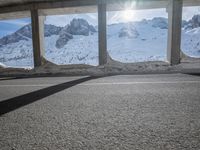 German Alps Road with Snow-Capped Mountains
