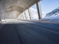 German Architecture with Snow Covered Mountains