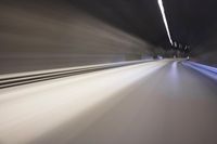 German Autobahn: Light Trails in Motion Blur