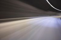 German Autobahn: Light Trails in Motion Blur