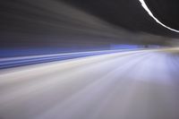German Autobahn: Light Trails in Motion Blur