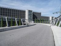 German City with High Rise Bridge