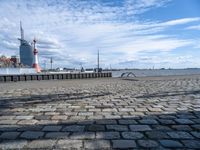 German City Landscape: Clear Skies and Urban Life