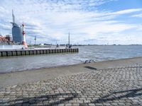 German City Landscape: Clear Skies and Urban Life