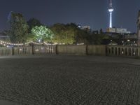 German City Streets Night Lights 001