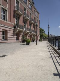 German Classic Architecture on Cobblestone Road 001