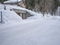 German Countryside: Snow-Covered Road in Winter