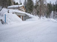German Countryside: Snow-Covered Road in Winter