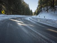 German Highway: Snow-Covered Landscape in Winter