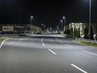 German Highway with Street Lights and Armco Barriers