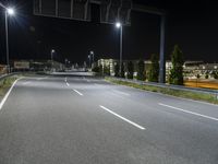 German Highway with Street Lights and Armco Barriers 002