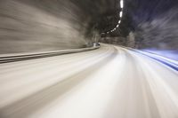 German Highway: Winter Atmosphere in Europe