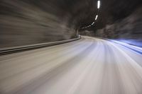 German Highway: Winter Atmosphere in Europe