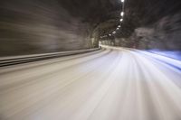 German Highway: Winter Atmosphere in Europe