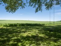 German Landscape: Green Fields and Clouds