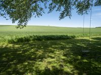 German Landscape: Green Fields and Clouds