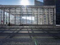 German Metropolitan Area with Sunlit Glass Walls