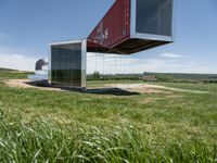 German Modern Architecture: A Building on a Grass Surface