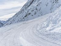 German Mountain Pass: Snow-Covered Alps