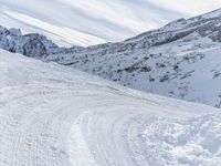 German Mountain Pass: Snow-Covered Alps