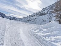German Mountain Pass: Snow-Covered Alps