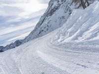 German Mountain Pass: Snow-Covered Alps