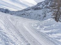 German Mountain Pass: Snow-Covered Alps