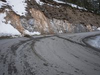German Mountain Pass: Snowy Rocky Terrain