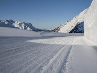 German Mountain Pass: A Winter Landscape