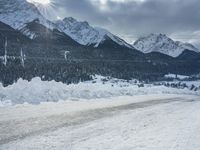 German Mountain Road: Snow-Covered Landscape