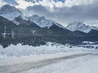 German Mountain Road: Snow-Covered Landscape