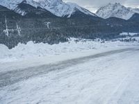 German Mountain Road: Snow-Covered Landscape