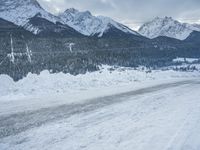 German Mountain Road: Snow-Covered Landscape