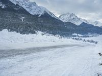 German Mountain Road: Snow-Covered Landscape