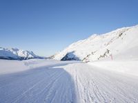 German Mountains in the Alps: Clear Sky Above