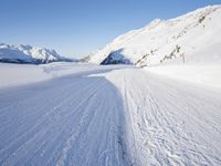 German Mountains in the Alps: Clear Sky Above