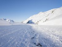 German Mountains in the Alps: Clear Sky Above