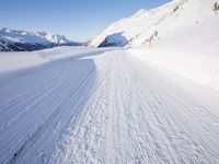 German Mountains in the Alps: Clear Sky Above