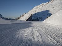 German Mountains in the Alps: Clear Sky Above