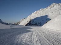 German Mountains in the Alps: Clear Sky Above